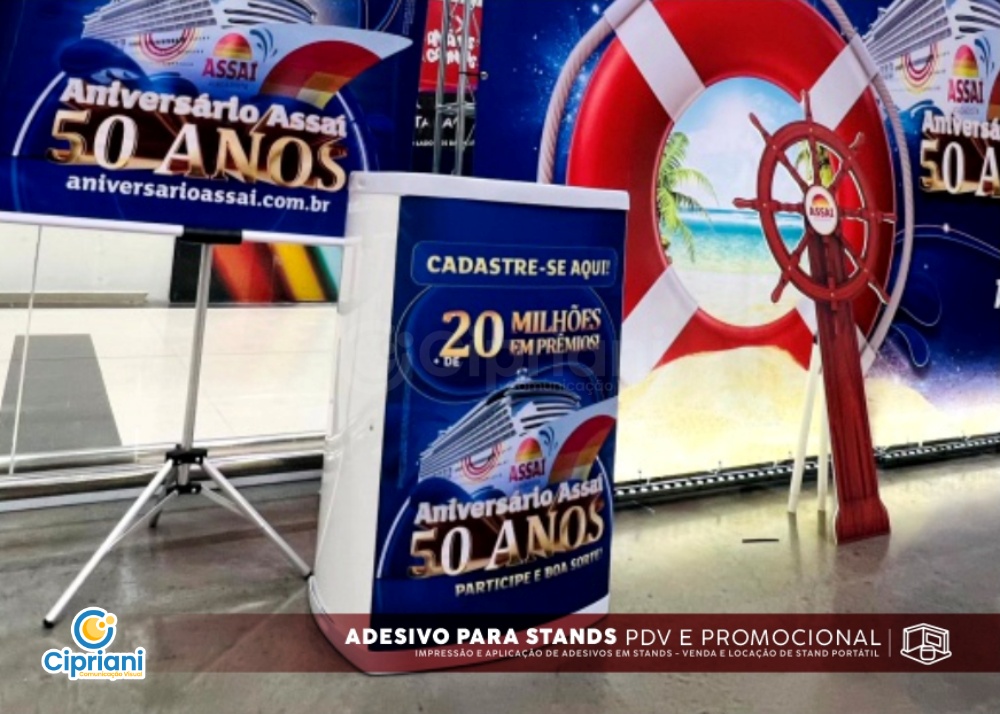 Adesivos para Stand PDV Promocional 3 Imagem Principal