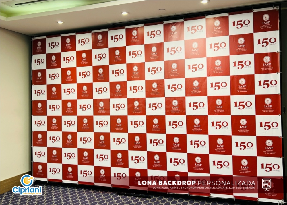 Lona para Backdrop Personalizada até 3,20m 2 Imagem Principal