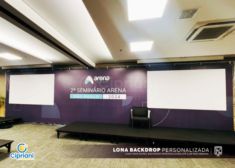 Lona para Backdrop Personalizada até 3,20m 6 Imagem Principal