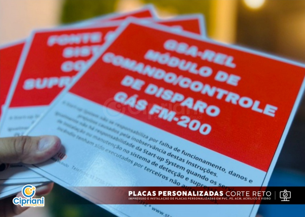 Placas com Corte Reto 6 Imagem Principal