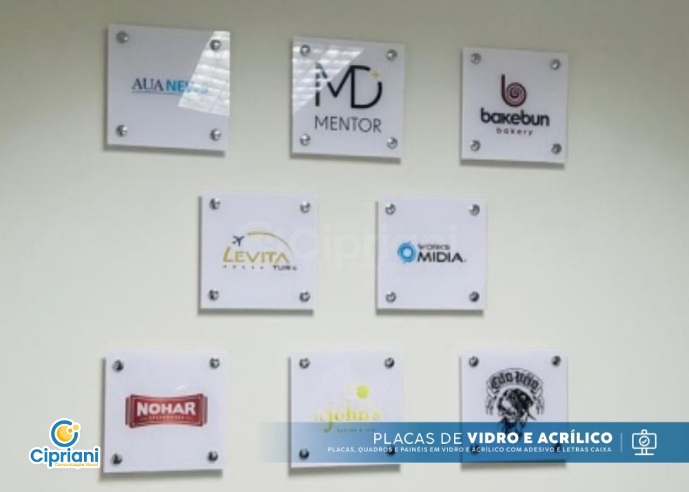 Placas de Vidro e Acrílico 5 Imagem Principal