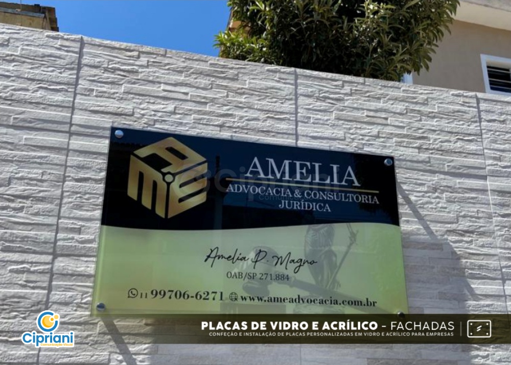 Placas de Vidro e Acrílico para Fachada 4 Imagem Principal