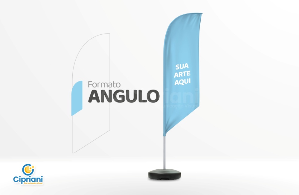 Wind Banner Ângulo | Cipriani Comunicação Visual em São Paulo SP