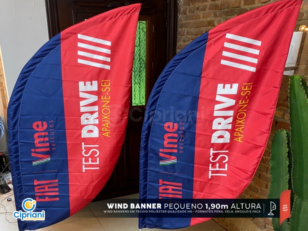 Wind Banner Tamanho Pequeno 1,90m 6 Imagem Principal