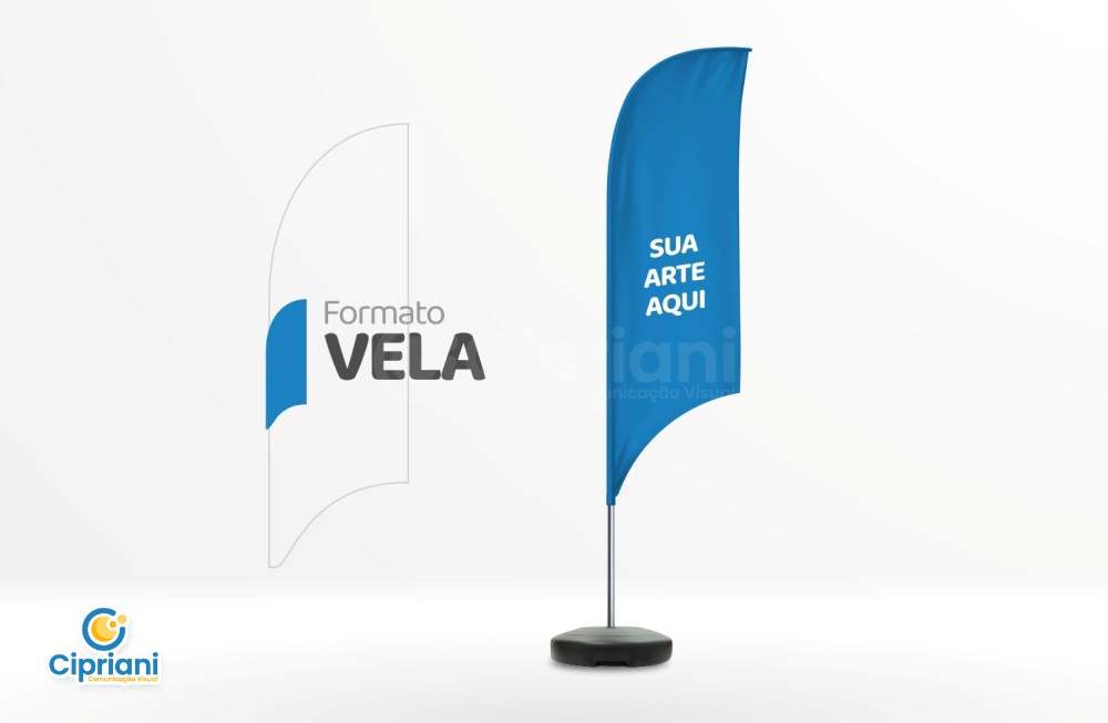 Wind Banner Vela | Cipriani Comunicação Visual em São Paulo SP