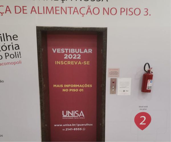 Cobertura de Elevador - Shopping Polli | Adesivos Personalizados