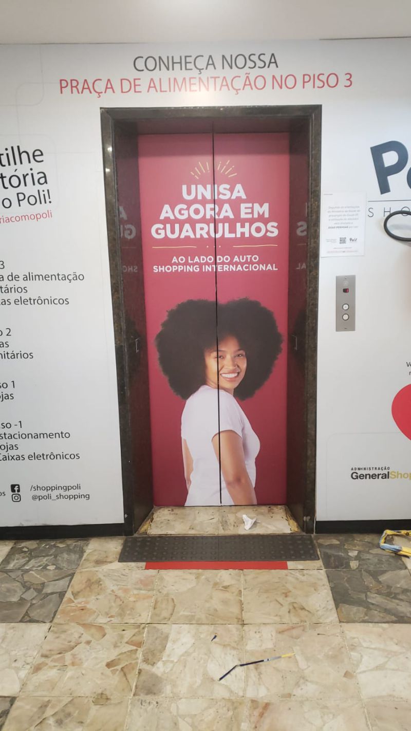 Cobertura de Elevador - Shopping Polli | Adesivos Personalizados 1