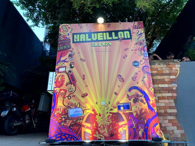 Evento BitCoin - Caulí Bar Pinheiros | Backdrop Evento 1
