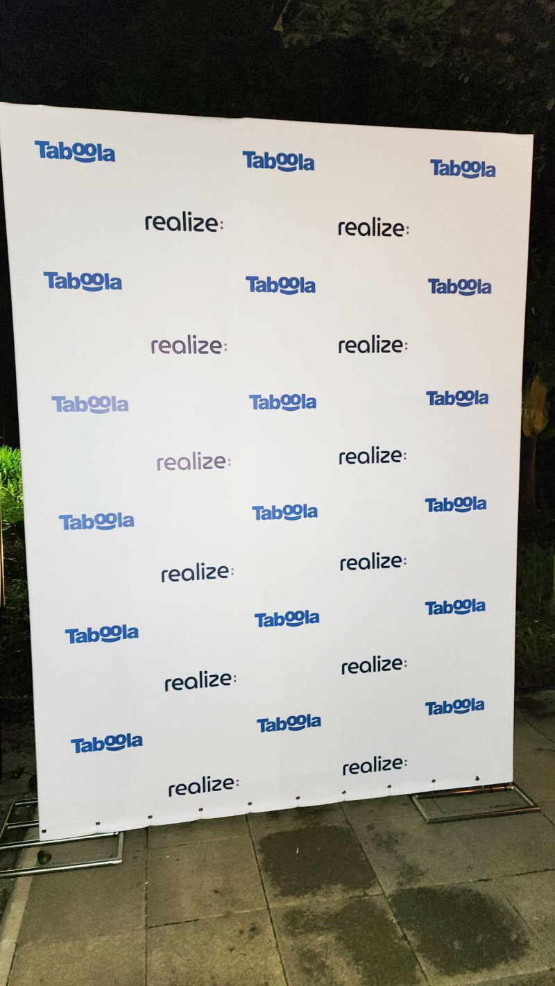 Evento Taboola no Parque Ibirapuera | Backdrop Evento 1
