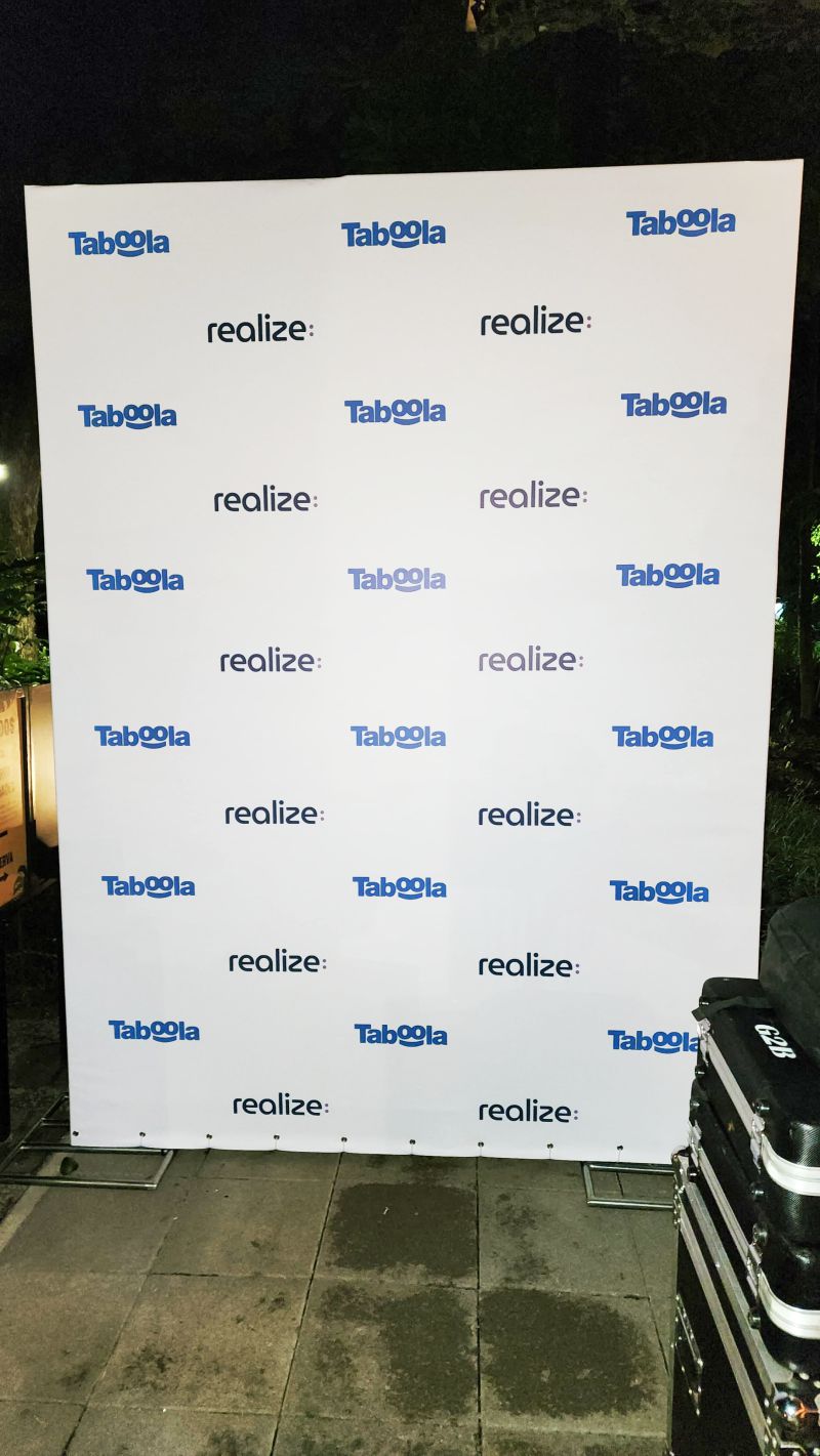 Evento Taboola no Parque Ibirapuera | Backdrop Evento 2