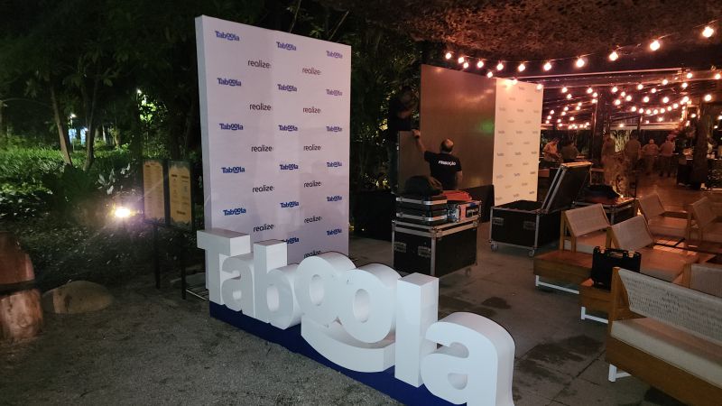 Evento Taboola no Parque Ibirapuera | Backdrop Evento 4
