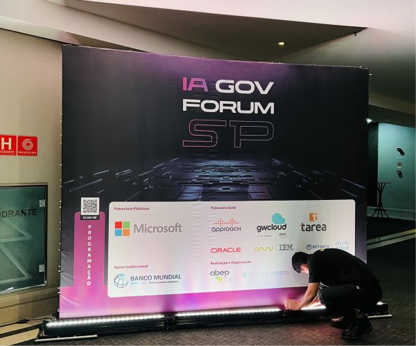 IA GOV Fórum SP - Novotel Center Norte | Backdrop Evento