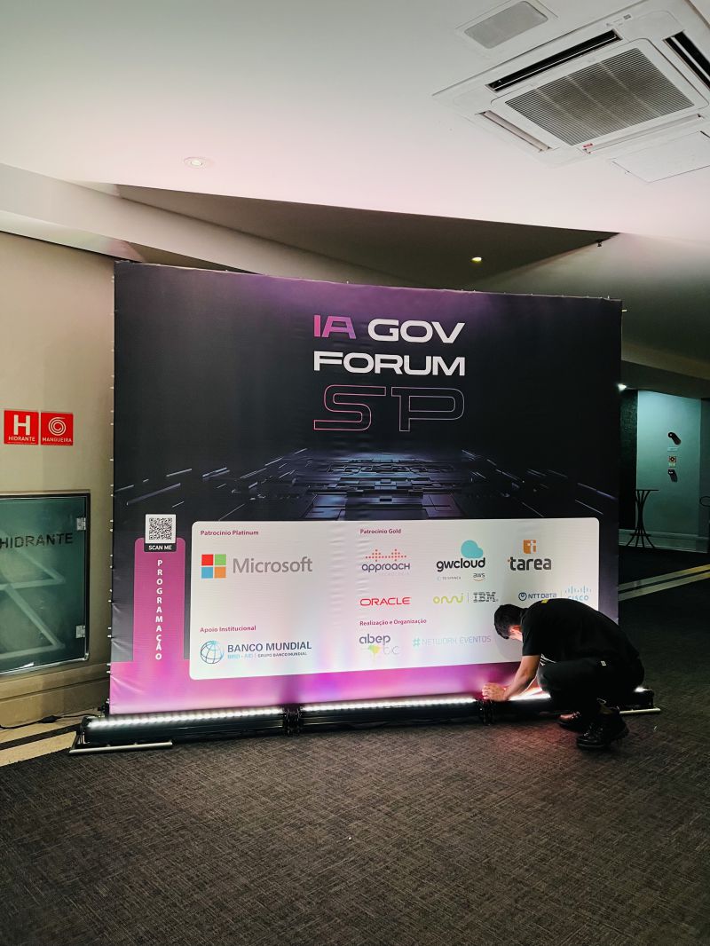 IA GOV Fórum SP - Novotel Center Norte | Backdrop Evento 1