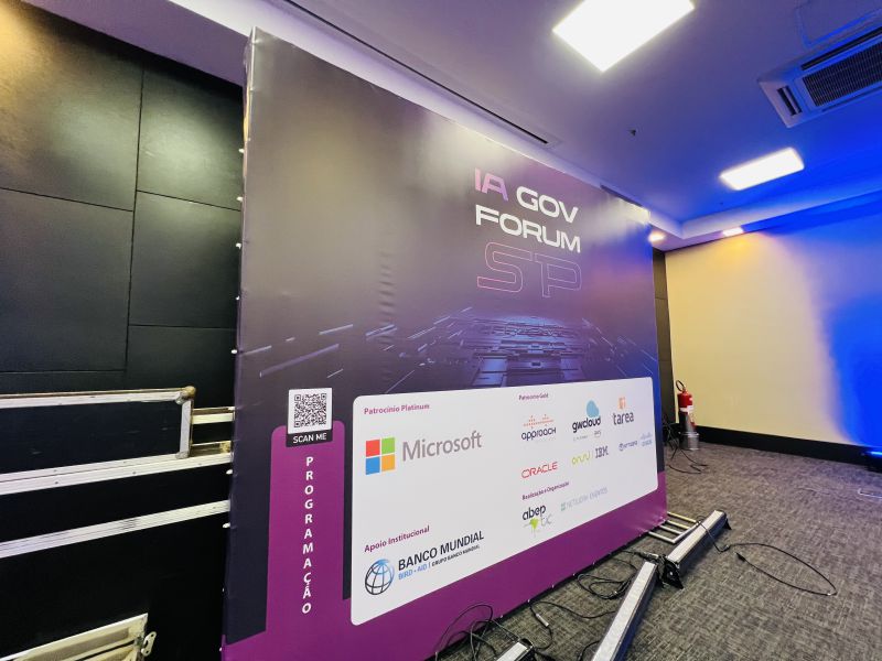 IA GOV Fórum SP - Novotel Center Norte | Backdrop Evento 5