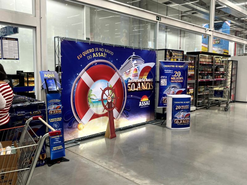 Promoção Assaí Atacadista - Stand de Premiação | Backdrop Evento 5