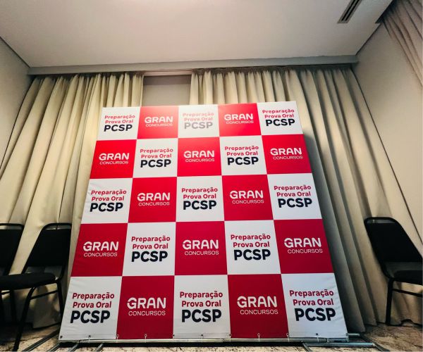 Transmissão ao Vivo - Painel Envelopado | Backdrop Evento