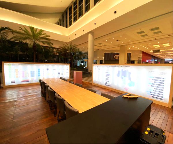 Lona para Balcões Luminosos em Shopping | Comunicação Visual para Empresas