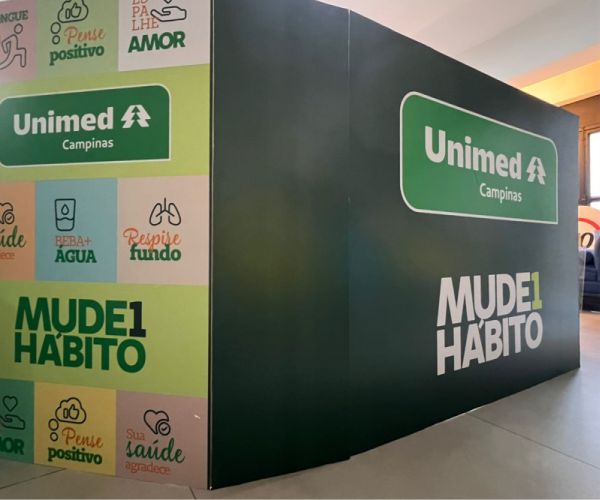 Stand Dobrável Unimed | Produção de Eventos