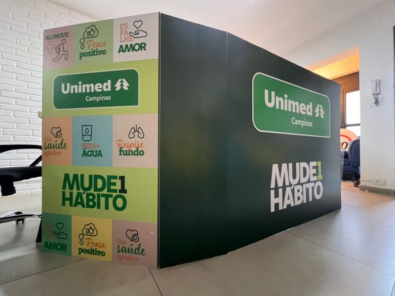 Stand Dobrável Unimed | Produção de Eventos 1