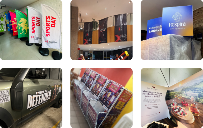 Portfólio | Produção de Eventos | Painéis, Adesivos, Banners e Placas