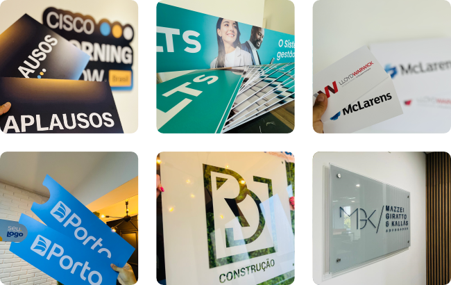 Portfólio | Placas Personalizadas | Impressão e Corte sob Medida