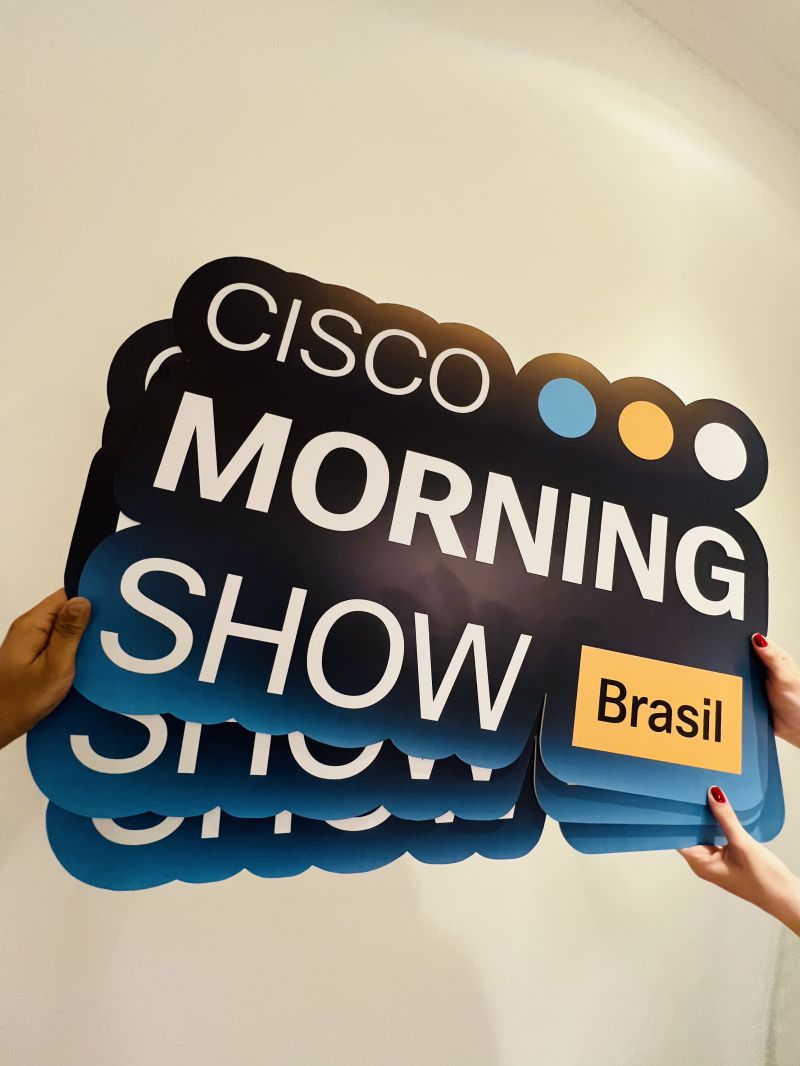 Animação de Platéia - Cisco Morning Show | Placas Personalizadas 4