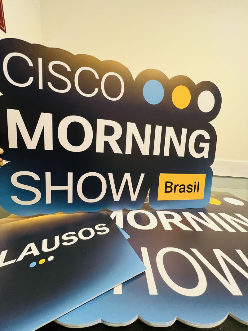 Animação de Platéia - Cisco Morning Show | Placas Personalizadas 7