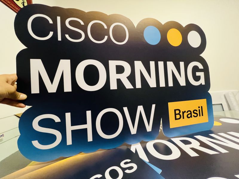 Animação de Platéia - Cisco Morning Show | Placas Personalizadas 8