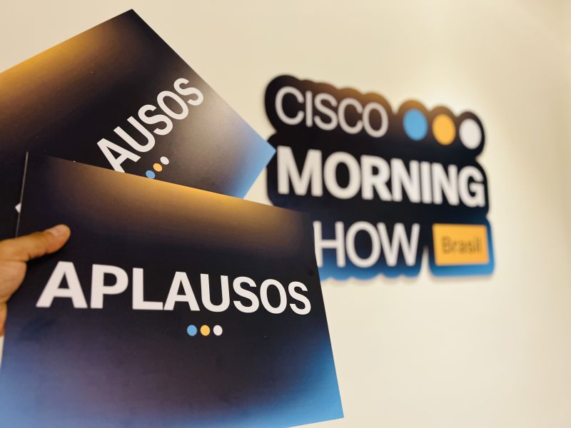 Animação de Platéia - Cisco Morning Show | Placas Personalizadas 9