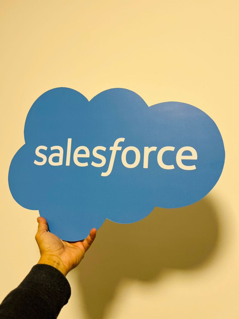 Logo em Formato de Nuvem - Salesforce | Placas Personalizadas 1