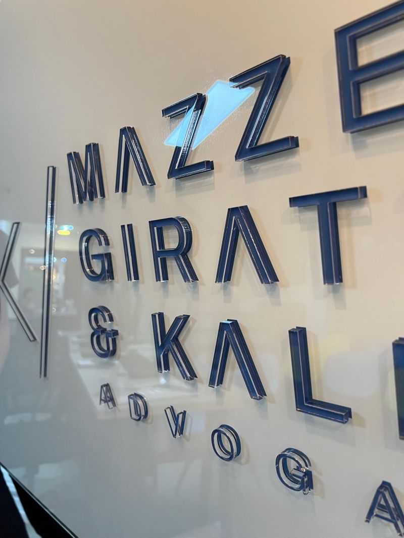 Logo para Hall de Entrada Advocacia | Placas Personalizadas 4