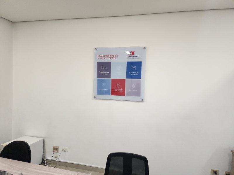 Painéis de Vidro com Escrita | Placas Personalizadas 2
