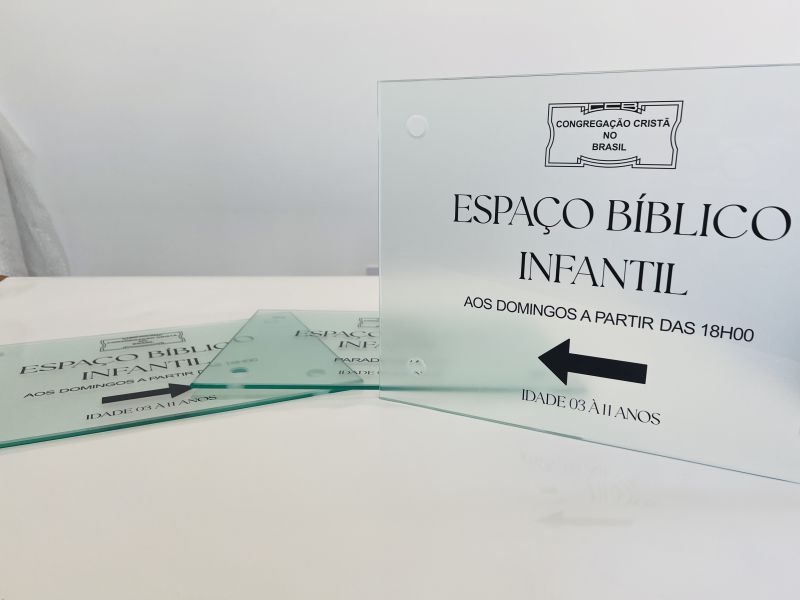 Sinalização Espaço Bíblico Infantil - CCB | Placas Personalizadas 3