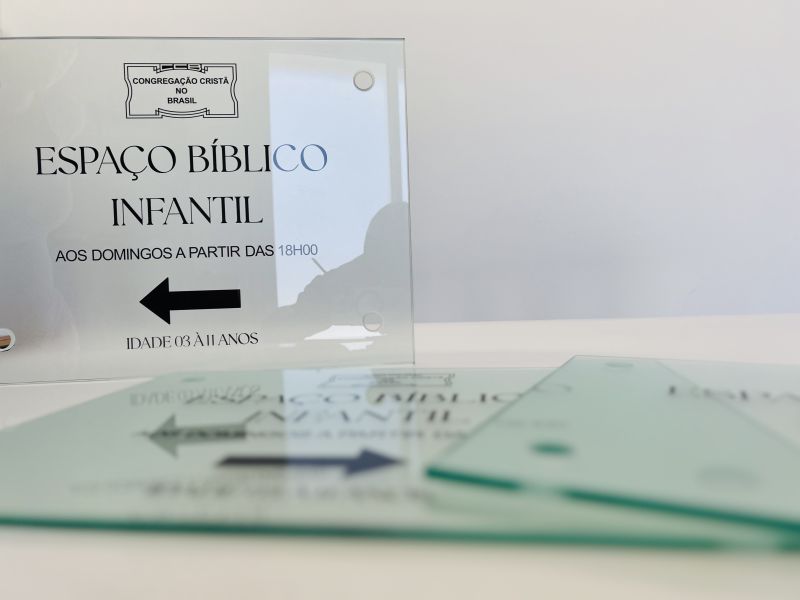 Sinalização Espaço Bíblico Infantil - CCB | Placas Personalizadas 7