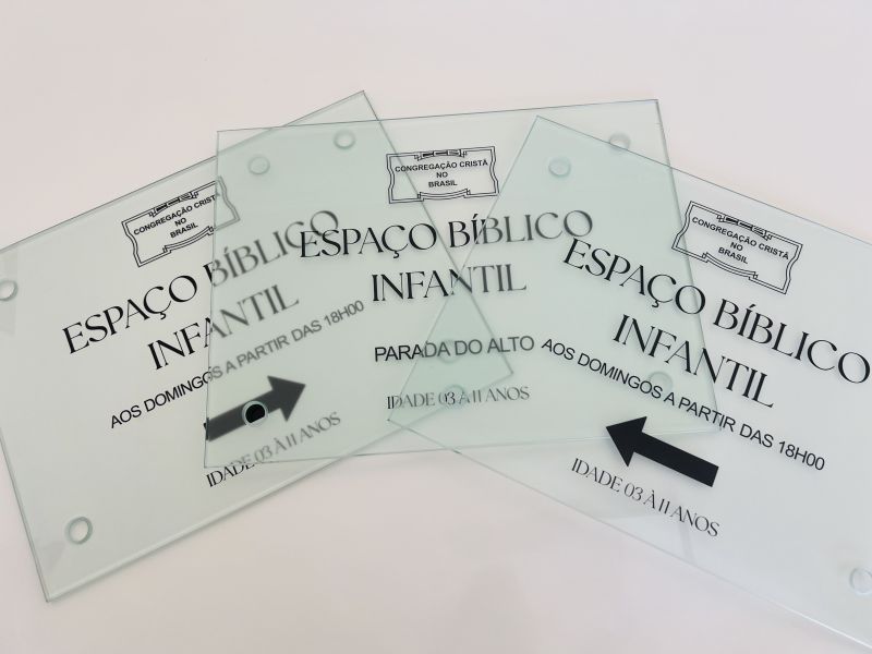 Sinalização Espaço Bíblico Infantil - CCB | Placas Personalizadas 8