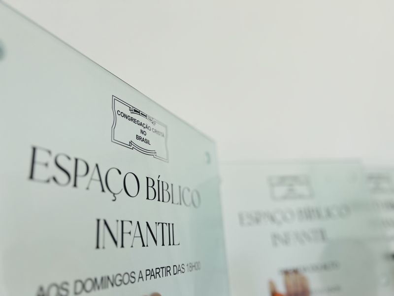 Sinalização Espaço Bíblico Infantil - CCB | Placas Personalizadas 9