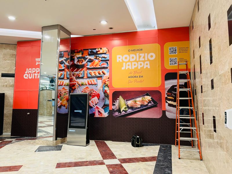 Nova Loja em Shopping | Personalização de Tapume 1