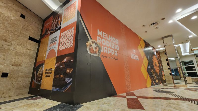 Shopping Anália Franco | Personalização de Tapume 1