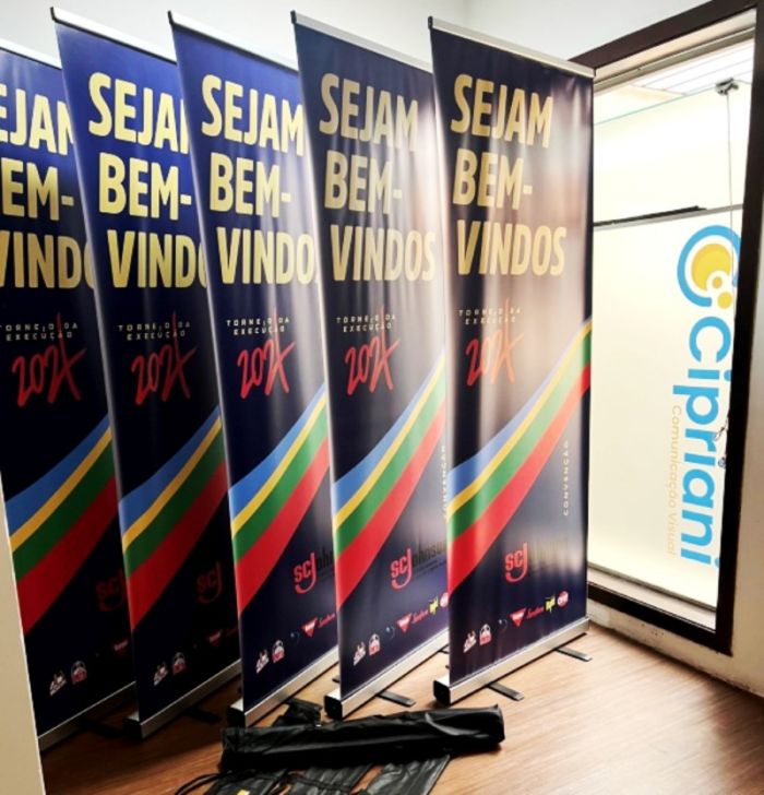 Backdrop Portátil RollUp, Alphaville Baruerí Exemplo 4 | Cipriani Comunicação Visual