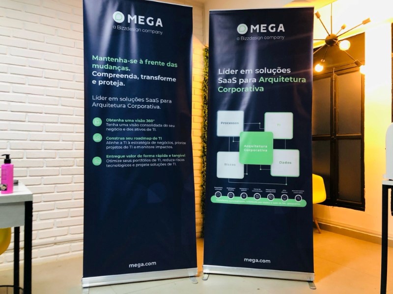 Banner Rollup em Bragança Paulista Exemplo 4 | Cipriani Comunicação Visual