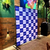 Mural de Fotos Backrop | Bragança Paulista | Cipriani Comunicação Visual