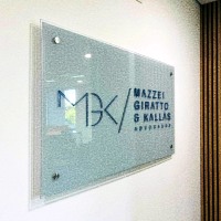 Placa de Vidro para Escritório | Bragança Paulista | Cipriani Comunicação Visual