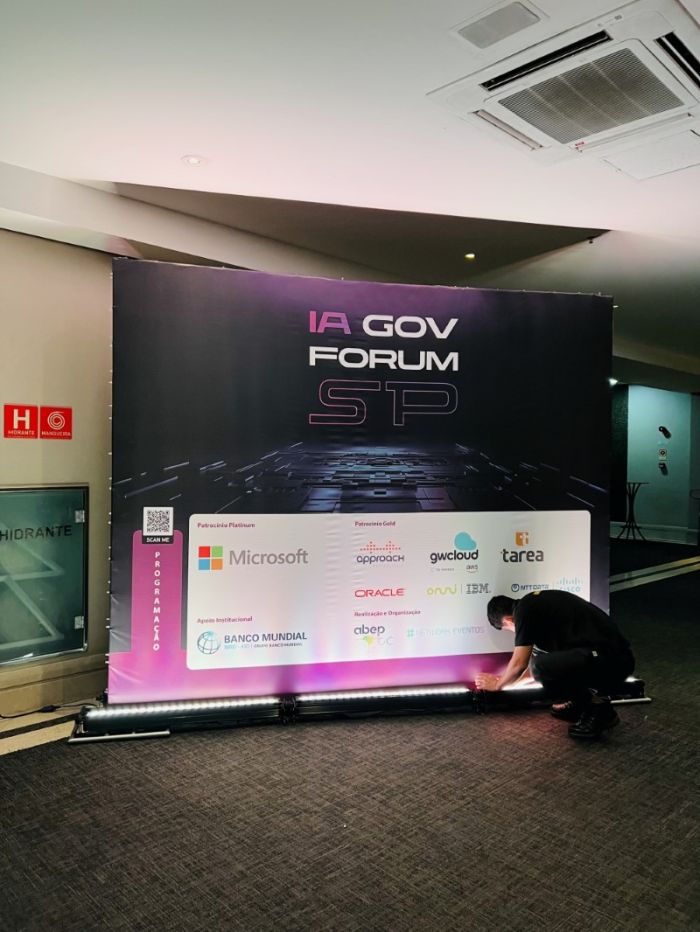 Backdrop para Evento em São Paulo Exemplo 1 | Cipriani Comunicação Visual