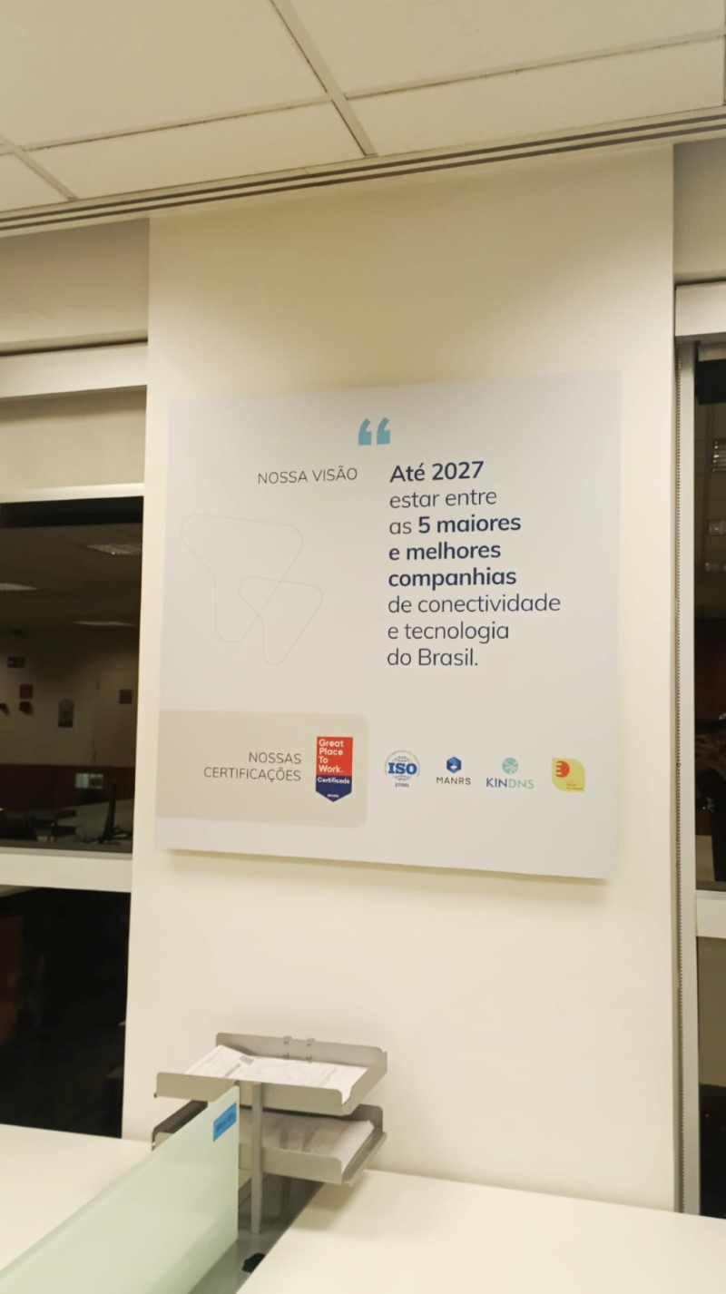 Decoração Corporativa em Valinhos Exemplo 2 | Cipriani Comunicação Visual