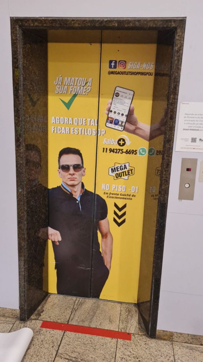 Adesivo para Elevador, Zona Oeste SP Slide 2 | Cipriani Comunicação Visual