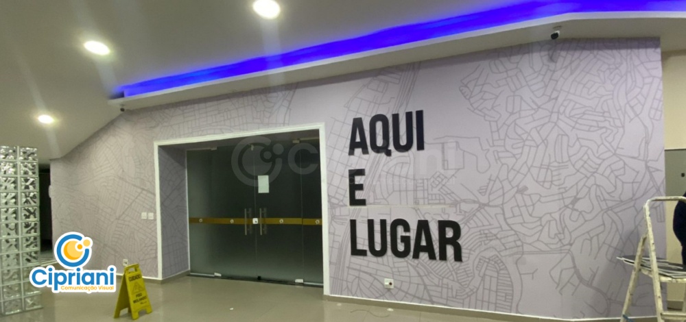 Adesivo com Letras Caixa nas cores Preto e Cinza, Cote 2 Imagem