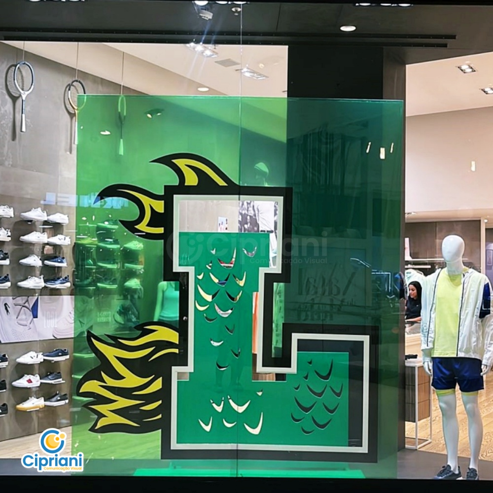 Adesivo para Plotagem de Vitrine Amarelo e Verde | Projetos Cipriani Comunicação Visual