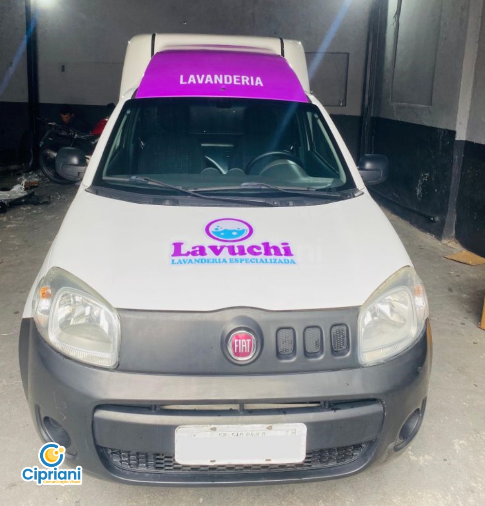 Adesivo Roxo para Fiorino de Lavanderia na cor Lilás 3 Imagem