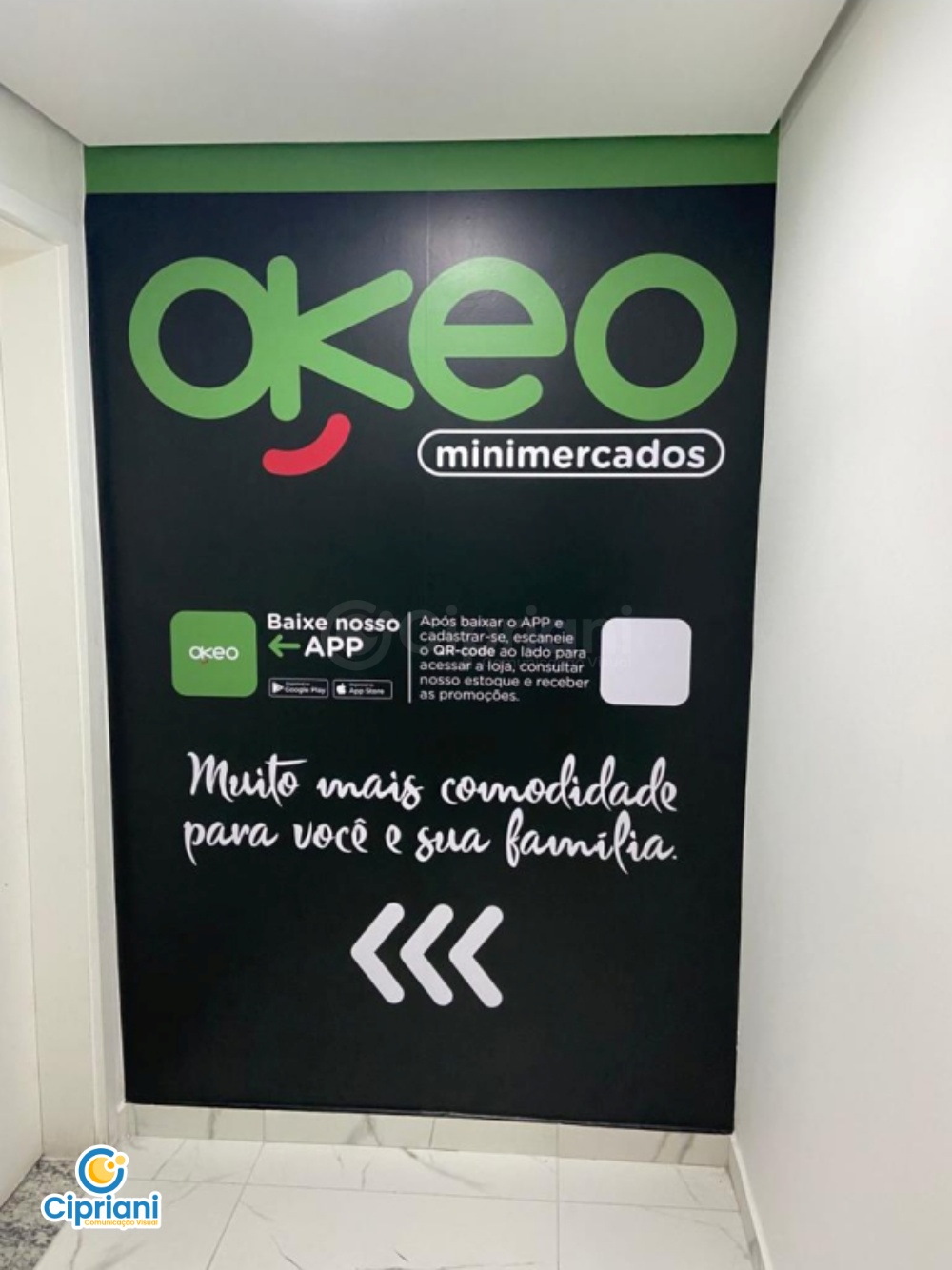 Adesivos para Portas de Vidro Verde e Vermelho, Comprar 2 Imagem