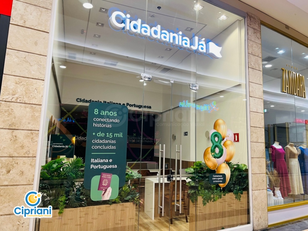 Adesivos para Promoção Loja de Shopping Verde e Dourada 1 Imagem